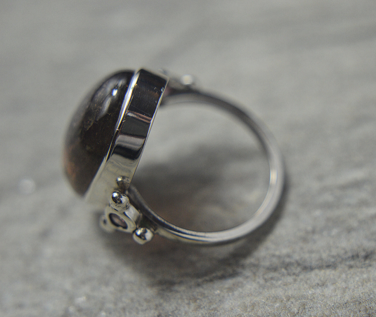 Watermelon Tourmaline Ring With Pink Cubic Zirconia