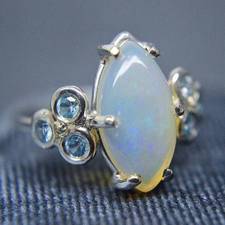 Opal and  Zircon, Statement Ring